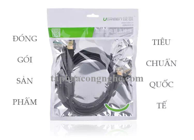 Ugreen 11628 5M màu Đen Cáp tín hiệu VGA hỗ trợ Audio 3.5mm VG102 30011628